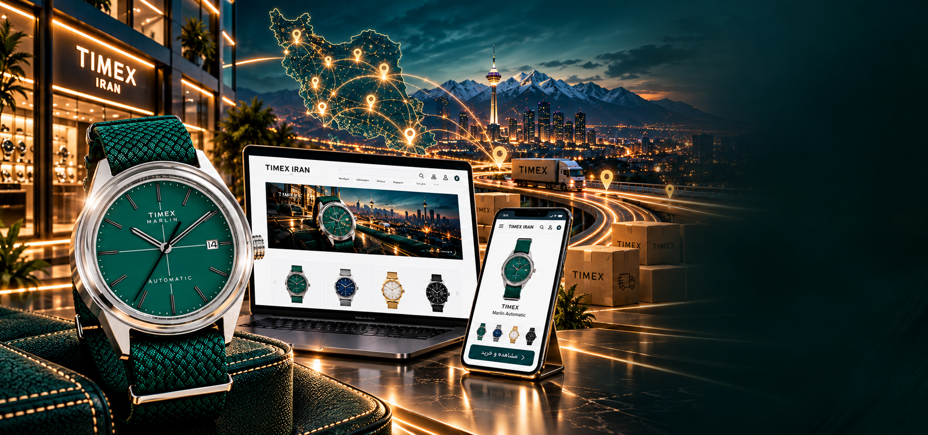 اکوسیستم دیجیتال Timex Iran با پلتفرم آنلاین و شبکه توزیع